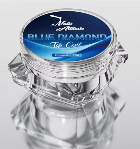 Blue diamond top coat