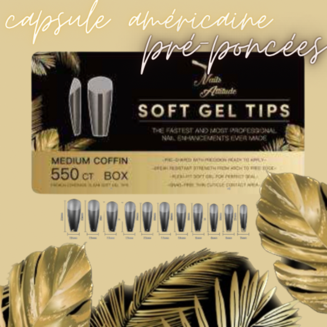 Capsule américaine pré-poncées