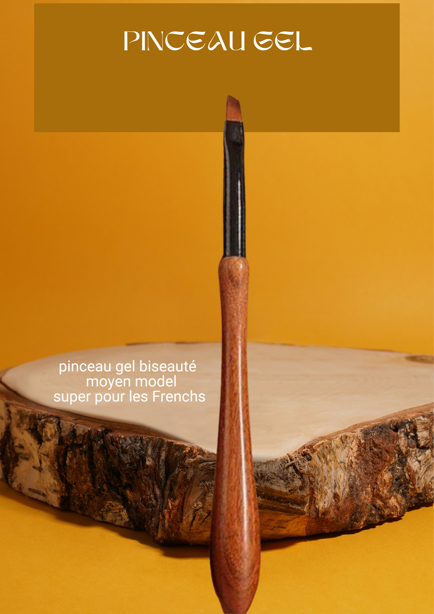 Pinceau gel biseauté