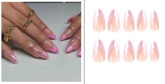 Press on nails FRENCH ROSE ETOILES